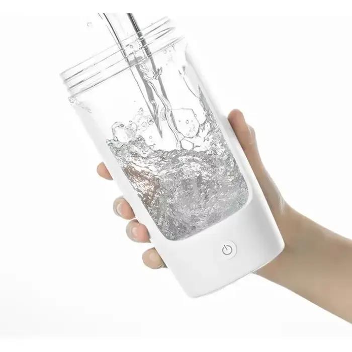 Tasse de mélange électrique automatique de 450ml, bouteille shaker portable pour protéines de lactosérum, alimentée par batterie, tasse d'agitation entièrement automatique pour la maison polyvalente et pratique pour le café, le thé, les smoothies et les boissons énergisantes