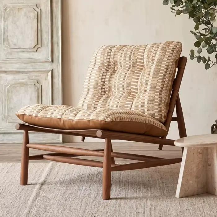 Chaises de salon de luxe, chaise longue ergonomique italienne en bois, confortable, style Bauhaus, pour la lecture, meubles de maison