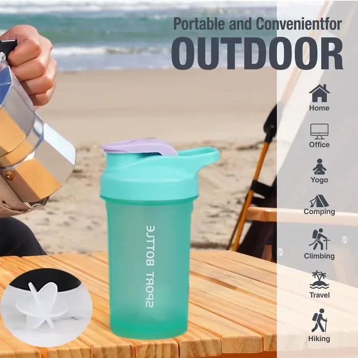 1 bouteille de shaker portable pour protéines de 300 ml