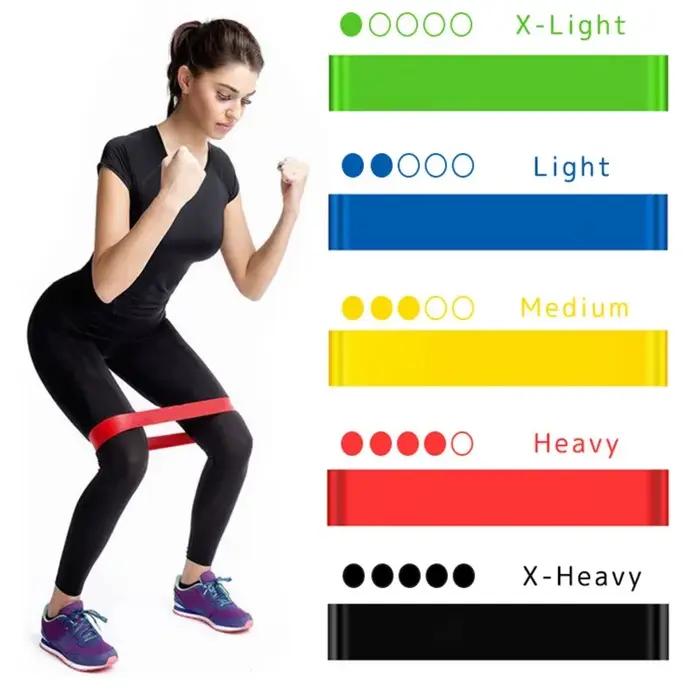Bandes de résistance élastiques de Fitness entraînement à domicile
