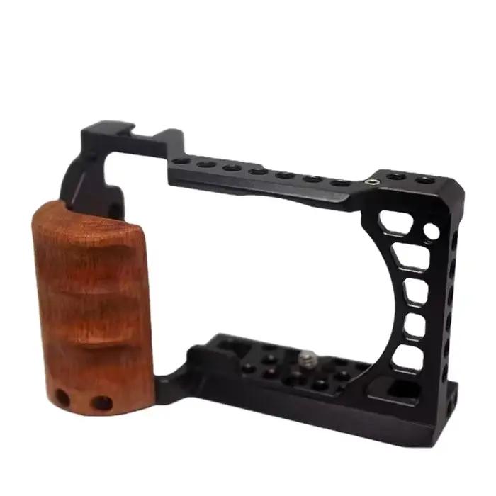 Cage de caméra A6100 A6300 A6400 A6500, accessoire pour Sony A6000, boîtier Vlog, support portable, chaussure froide, micro, montage de lumière LED, plate-forme vidéo