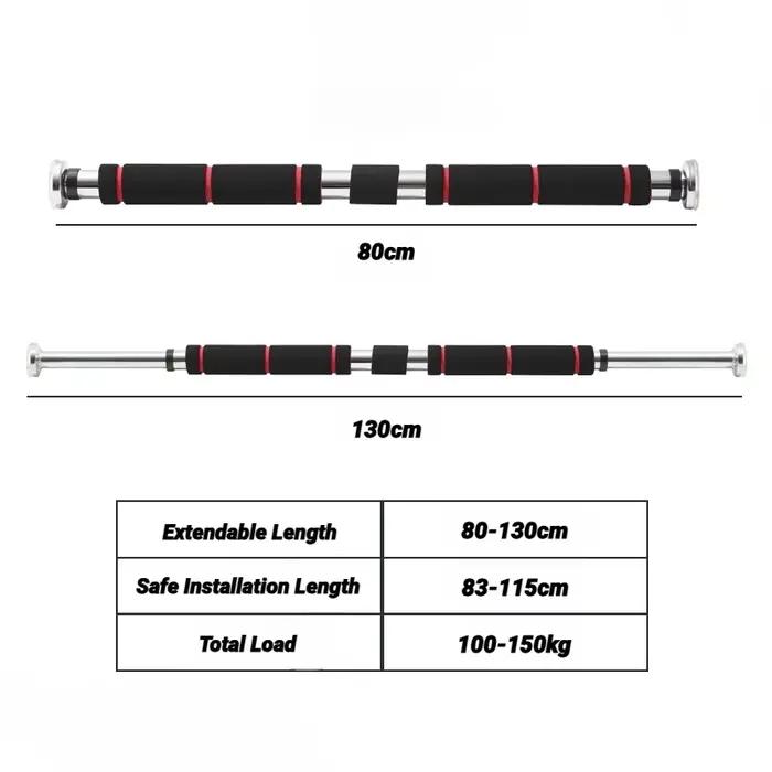 Barre de traction murale réglable 150 kg pour exercices à domicile