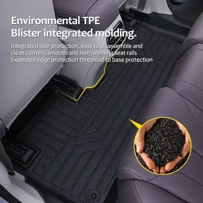 Tapis de sol de voiture pour BYD Sealion 07 EV 7 2024 2025 2026 3D TPE, imperméable, en cuir, boue, coussinet de pied, complet, accessoires