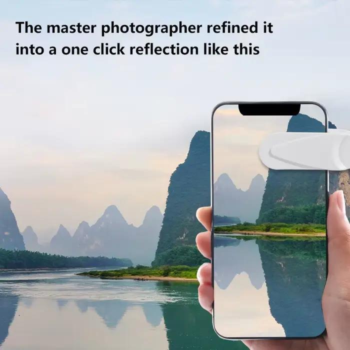 Miroir de caméra de téléphone portable, lentille HD, réflecteur de Selfie, miroirs de prise de vue universel, Clip de réflexion de téléphone, lentille arrière extérieure