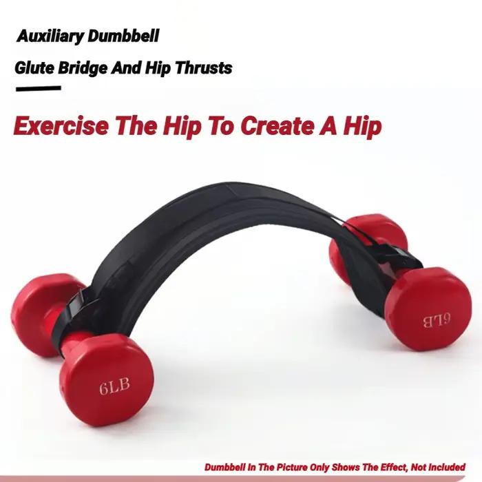 Haltère ceinture d'exercice hanche poussée support de poids pour l'entraînement efficace du pont de clute taille musculation Kettlebells