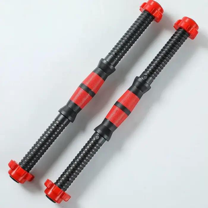 40 cm haltère tige en acier massif haltérophilie Spinlock haltères barres avec connecteur gymnastique maison Fitness