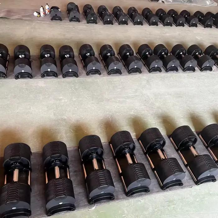 Paire d'haltères réglables 2 kg (5 lb) ou 4 kg (9 lb) – Poids maximal de 50 kg (110 lb) – Ensemble de musculation pour la maison