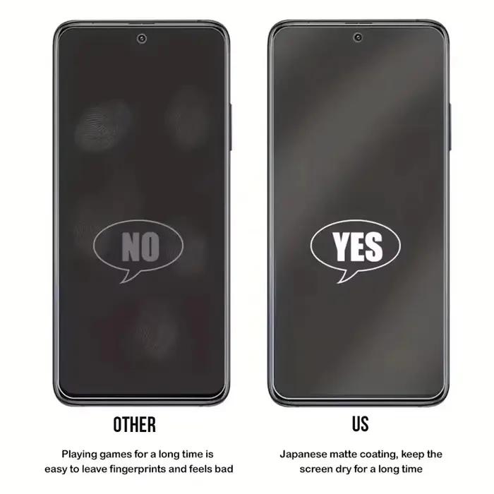 1-5 pièces de verre trempé mat anti-reflet pour Samsung A57 A37 A56 A36 A55 A35 A26 A16 A17 A15 A24 A25 S24 + S25 + M32 F22, Film mat