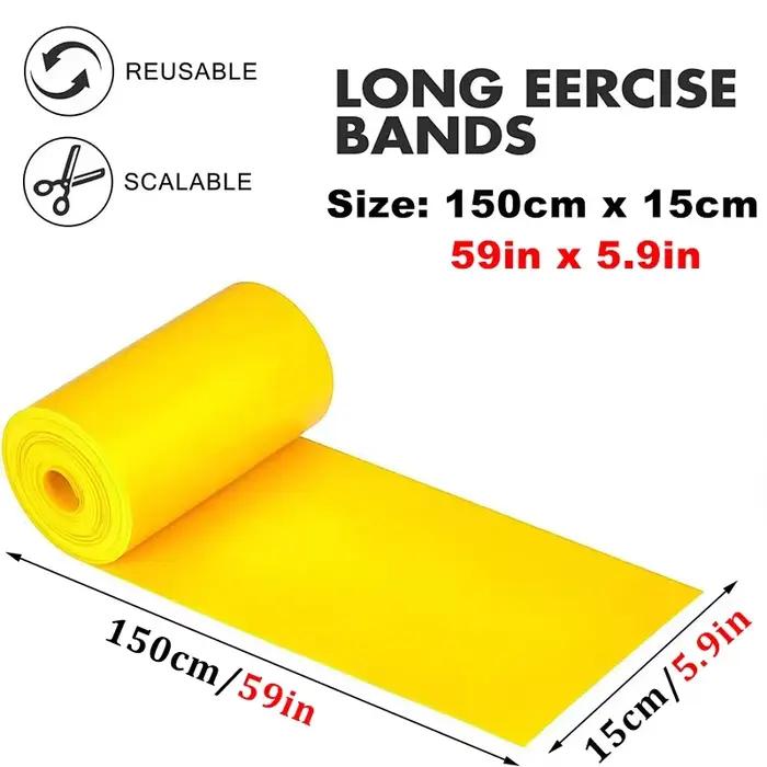 Bandes de résistance en latex naturel de haute qualité pour yoga et fitness, pour entraînement complet du corps, à offrir pour homme et femme, pour exercices de force et de flexibilité