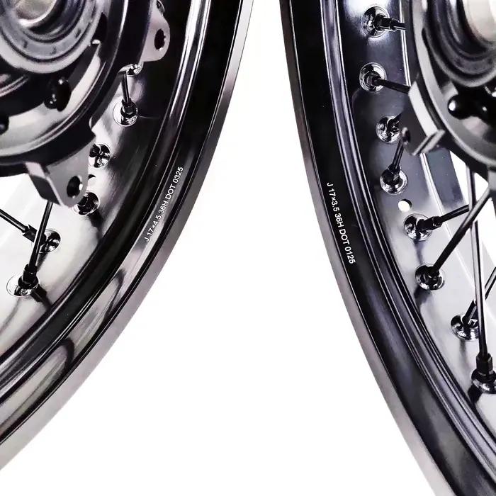 Super ebike Stark Varg 17 pouces Supermoto roues-tout neuf tout noir vélo de saleté électrique