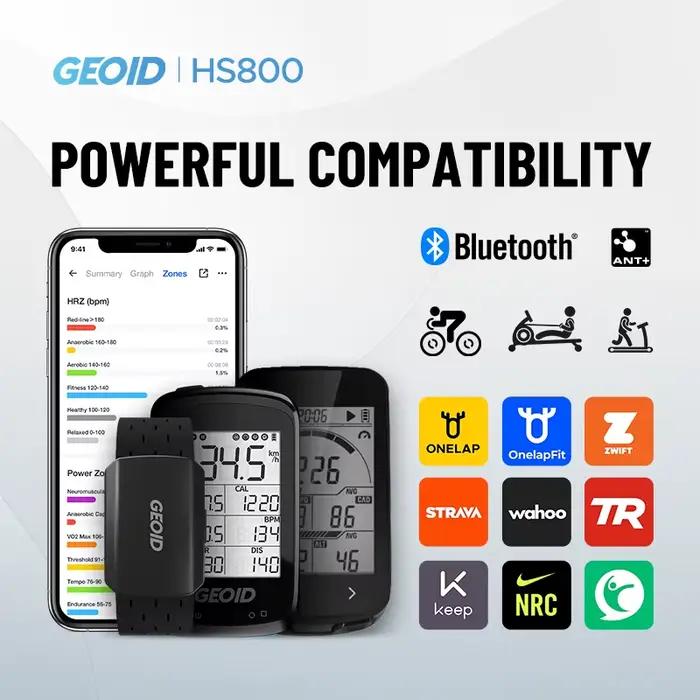 GEOID brassard moniteur de fréquence cardiaque HS800 HRM Fitness Tracker HR capteur HS500 sangle de poitrine exercice cyclisme Sport Yoga accessoires