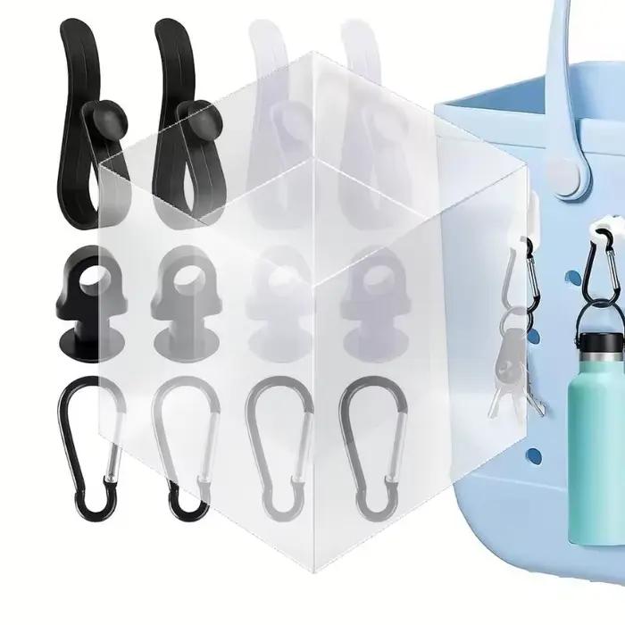Kit d'accessoires pour sac de plage 3 pièces, crochet portable, mousqueton porte-clés et porte-gobelet