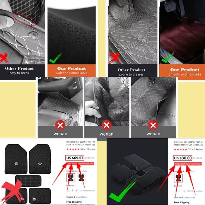 Tapis de sol de voiture, pour citroën C4 Picasso Grand C4 5 places 2008 ~ 2013 2010, panneau, accessoires automobiles