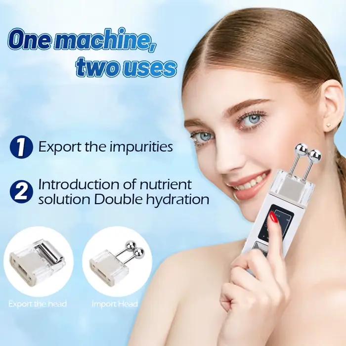 Rouleau facial à micro-courant - Appareil galvanique sans fil pour raffermir la peau, appareil de lifting du visage, outil de massage pour resserrer le cou, soin de beauté