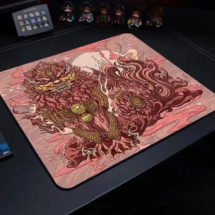 Tapis de souris de jeu Anime Cartoon, Polymères, Esports-Tiger, Bonito, Sub Desktop, Gamer Protective