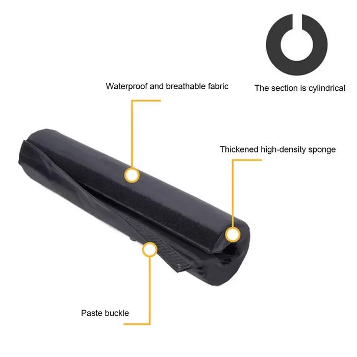 Protecteur de coussin d'haltères pour cou et épaules barre d'haltères Leeasy gris clair fitness musculation gym levage poids squats pince côtelée