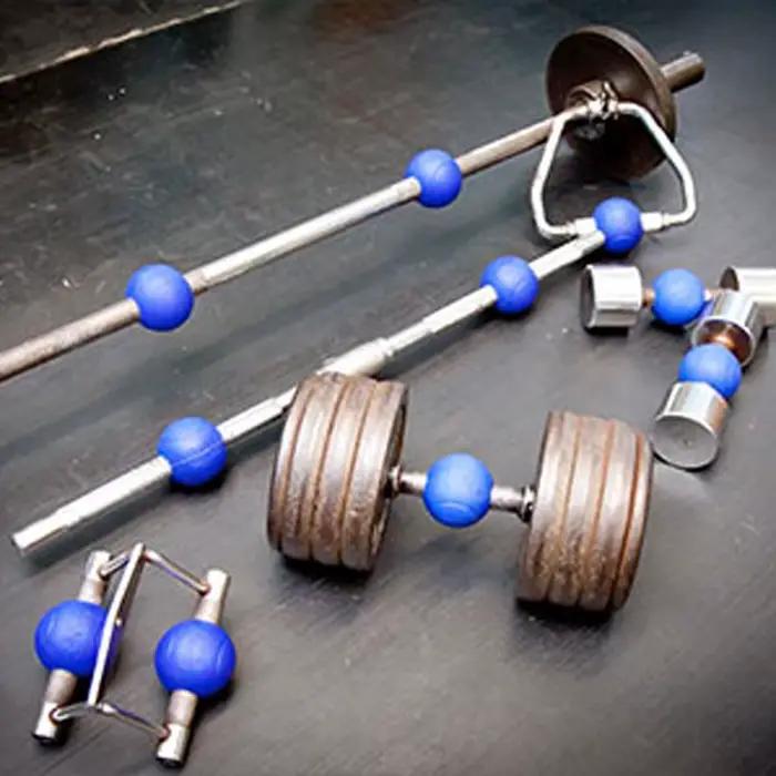 1 paire d'haltères poignées de boule d'haltère Kettlebell grosse poignée en Silicone tirer vers le haut
