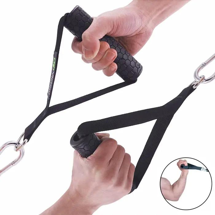 Attache cable musculation equipement Poignée de gymnastique antidérapante d-ring tirer la barre