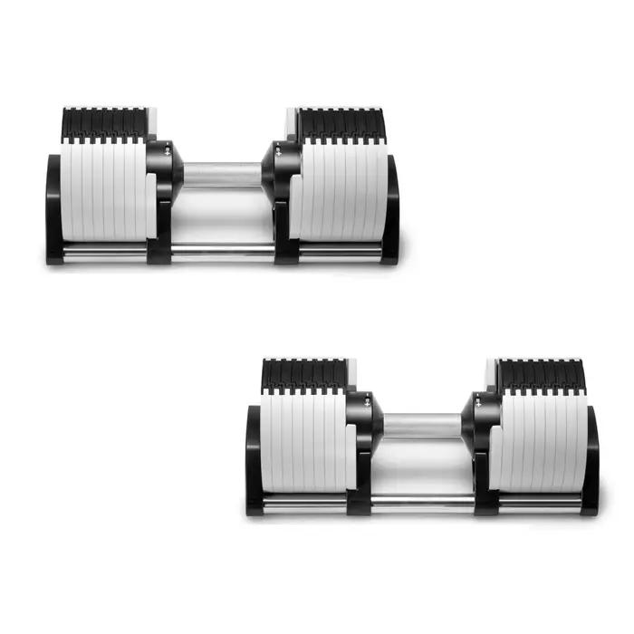 Paire d'haltères réglables 2 kg (5 lb) ou 4 kg (9 lb) – Poids maximal de 50 kg (110 lb) – Ensemble de musculation pour la maison