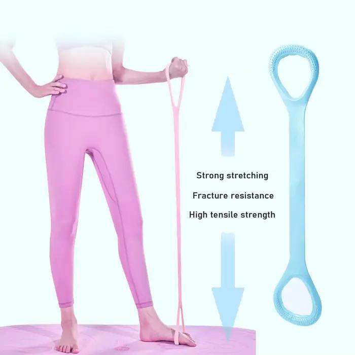 8 bandes de résistance élastiques de Fitness pour Yoga