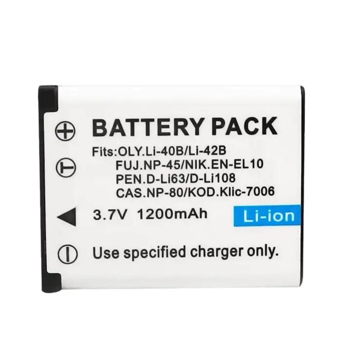 Chargeur de batterie EN-EL10 Li-42B Li-40B FNP-45 A D-Li63 D-Li108 CNP-80 KLIC-7006 pour Nikon OLYMPUS FUJIFILM Pentax Casio Kodak