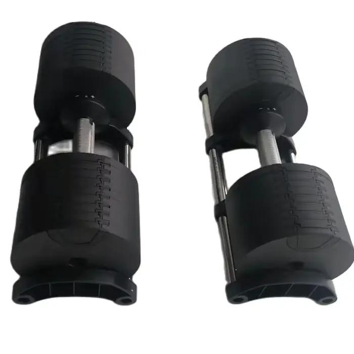 Paire d'haltères réglables 2 kg (5 lb) ou 4 kg (9 lb) – Poids maximal de 50 kg (110 lb) – Ensemble de musculation pour la maison