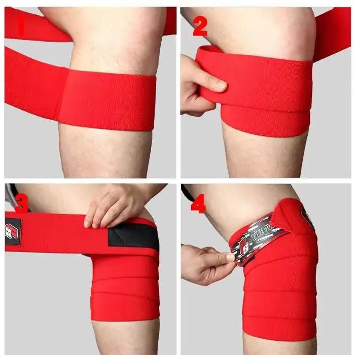 Genouillères élastiques de fitness pour hommes
