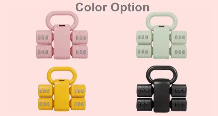 Kettlebell et haltères réglables deux-en-un en acier multifonctionnels pour la maison