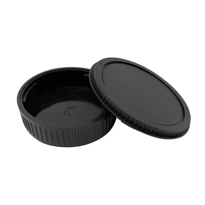 Pour appareils photo reflex numériques Canon, Nikon, Sony, Fuji, M42, Pentax, M43, Leica, OM : capuchons d'objectif avant et arrière, capuchon de boîtier + capuchon d'objectif sans logo de marque