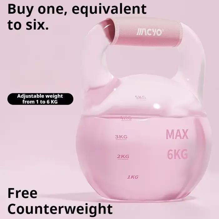 Kettlebell auto-remplissable d'eau 1-6 kg