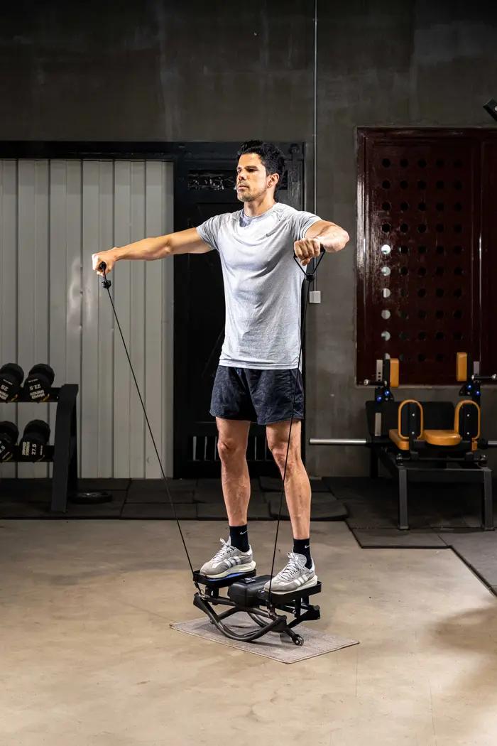 Mini Stepper en ABS et Acier pour Exercices Cardio à Domicile