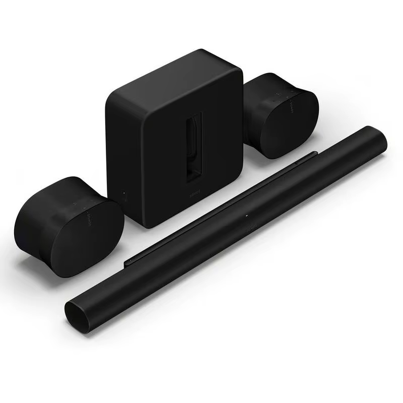 NOUVEAU Sonos Arc Ultar Soundbar, Subwoofer sans fil Sub 4 et kit 2 enceintes Era 300 noir