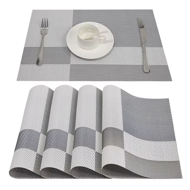 Topfinle – napperons en plastique et bambou, en PVC, pour table à manger, linge de maison, pour la c