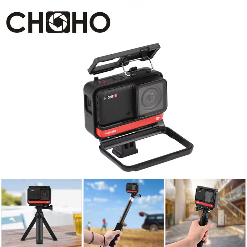 Insta360 accessoires ONE R 4k cadre de protection boîtier coque protecteur ABS + vis longue + suppor