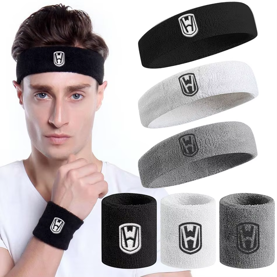 WOSWEIR-coton athlétique bandeau élastique bandeaux femmes hommes basket-ball sport gymnase Fitness