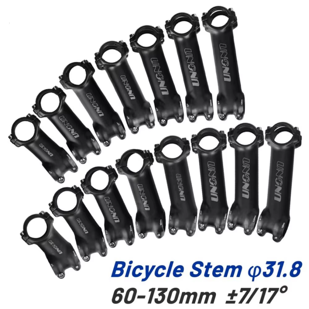 Tige de vélo ultralégère 7 17 degrés tige de vélo de route vtt 31.8mm 60/70/80/90/100/110/120/130mm 