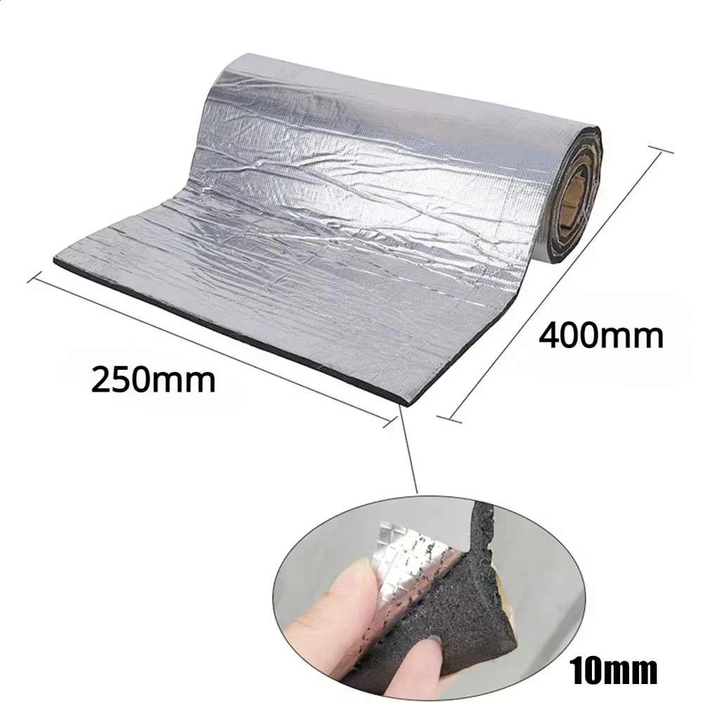 Tapis insonorisant pour voiture 200x50/40x25cm, isolation phonique, isolation thermique, mousse à ce
