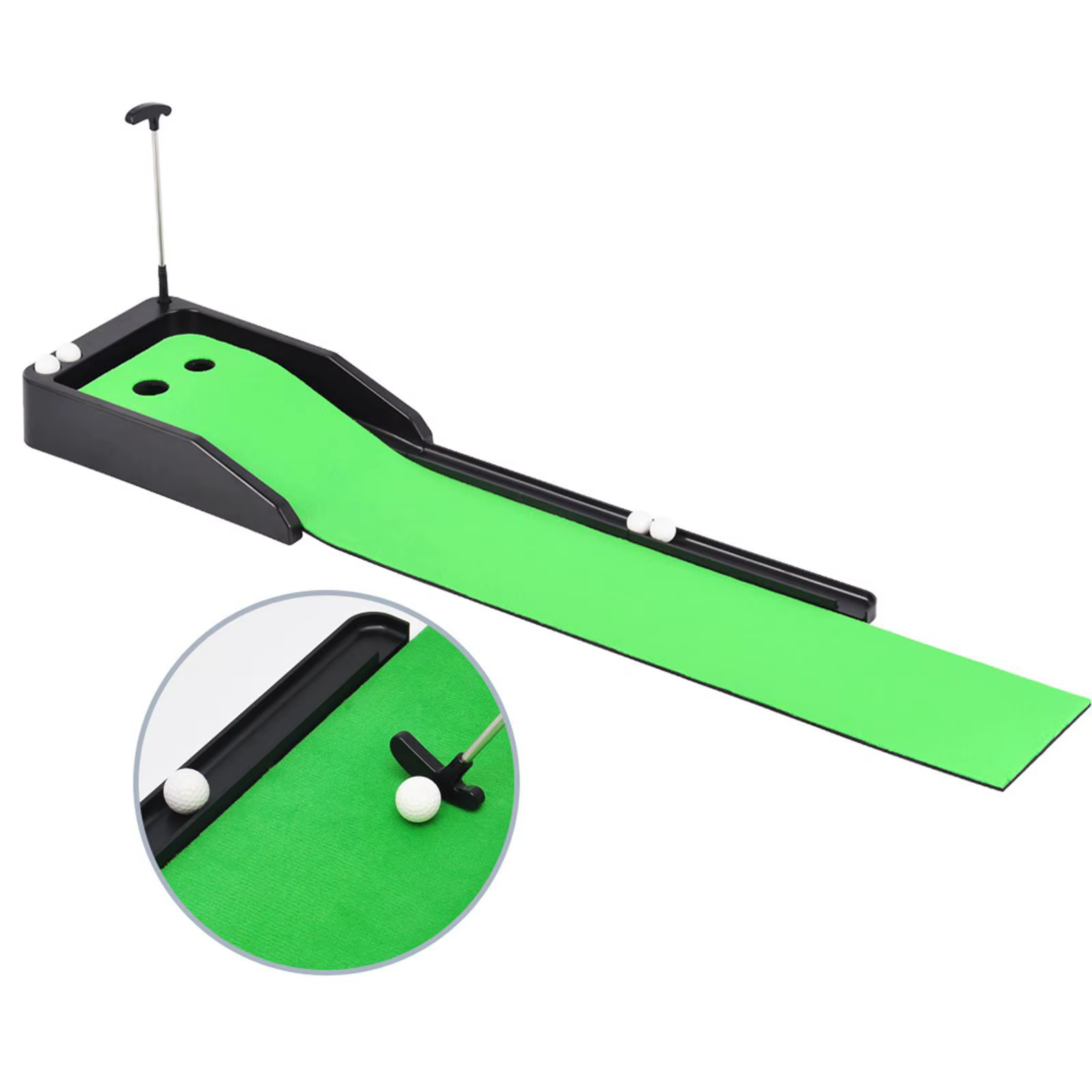 Polymères de golf coordonnants portables, retour de balle, pratique, extérieur, collier d'amateur, c