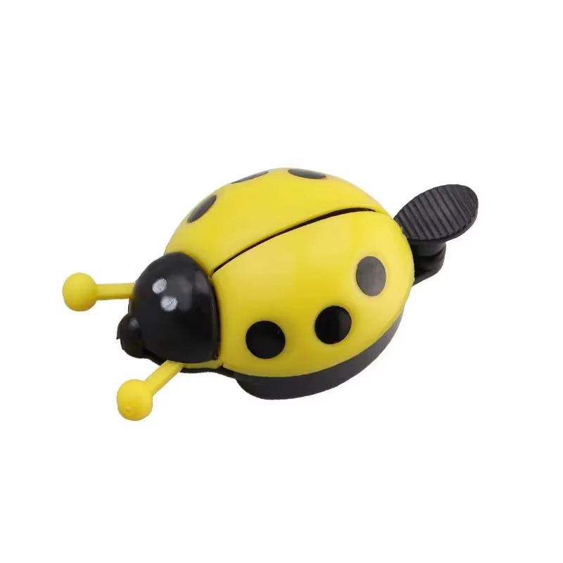 Cloche de vélo en forme de coccinelle de dessin animé mignon, pour enfants, voiture d'équilibre, pre