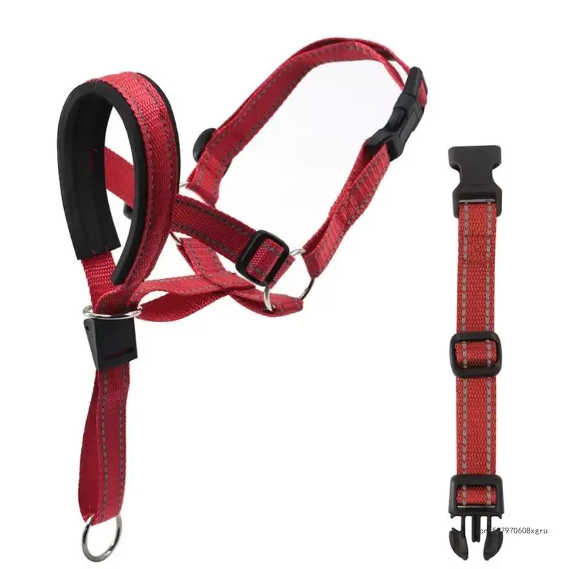 Créatif chien licou Halti formation tête collier doux Leader harnais en Nylon détachable toutes les 