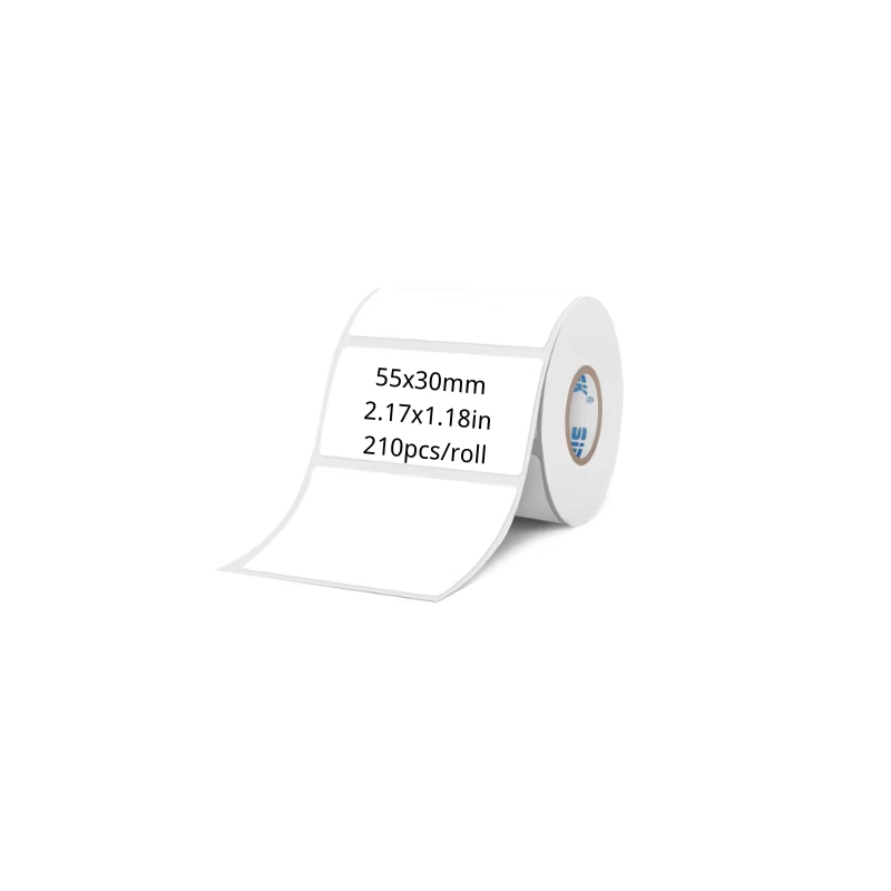 Étiquette autocollante thermique blanche, 50mm de largeur, papier auto-adhésif pour vêtements, étiqu