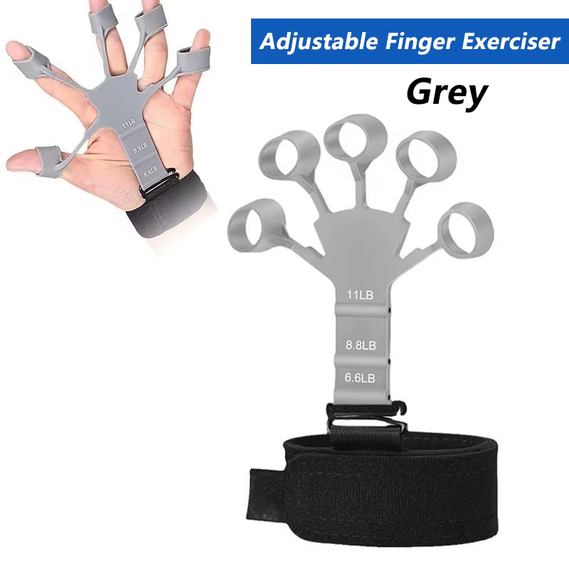 iLMH Entraîneur de force de préhension réglable 5-60 kg avec exerciceur de doigts, renforceur de for