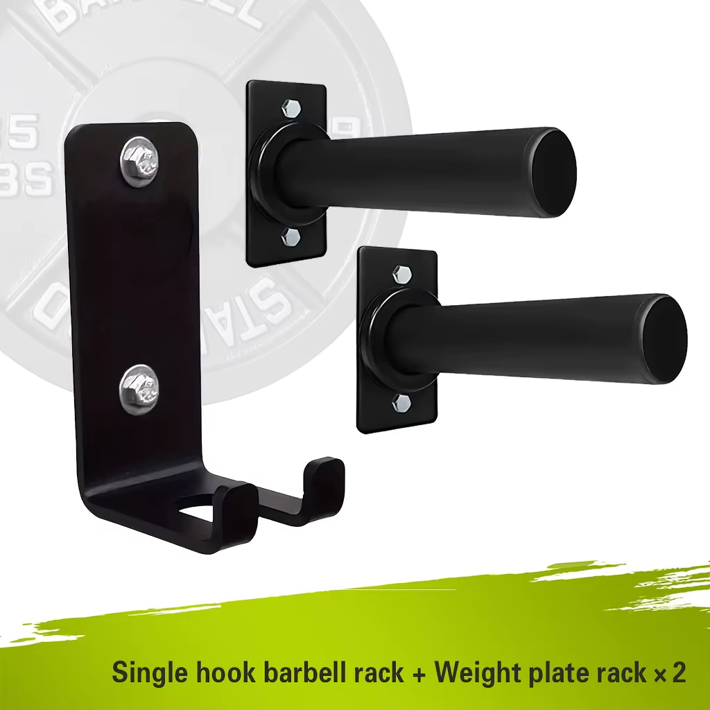 Support mural pour plaques de poids, support vertical pour barres de musculation pour garage, salle 