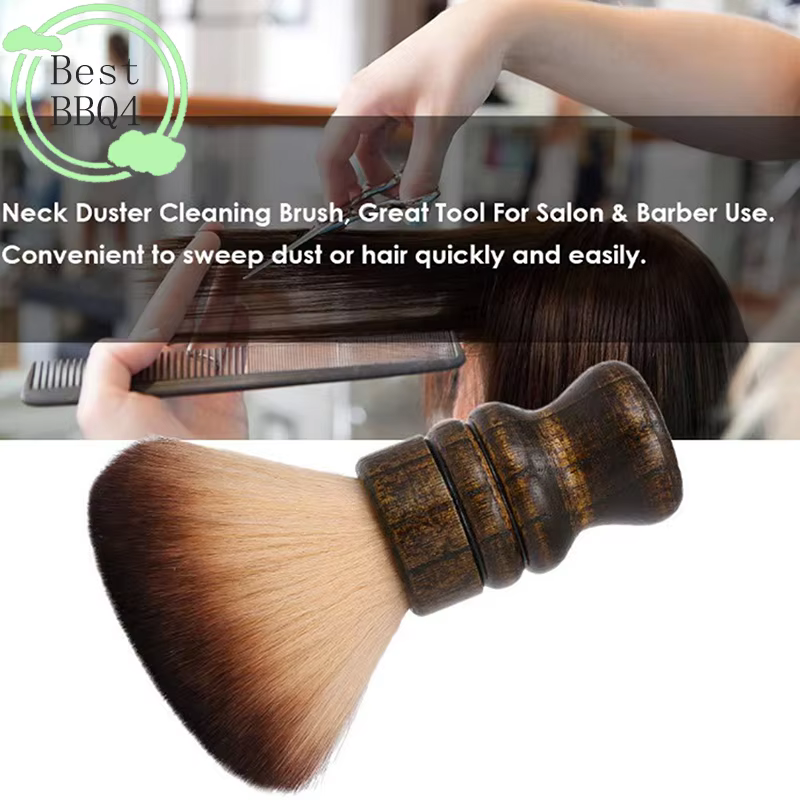 (BBQ4) Brosse douce de barbier, outil de nettoyage spécialisé pour salon, brosse à cheveux pour la m
