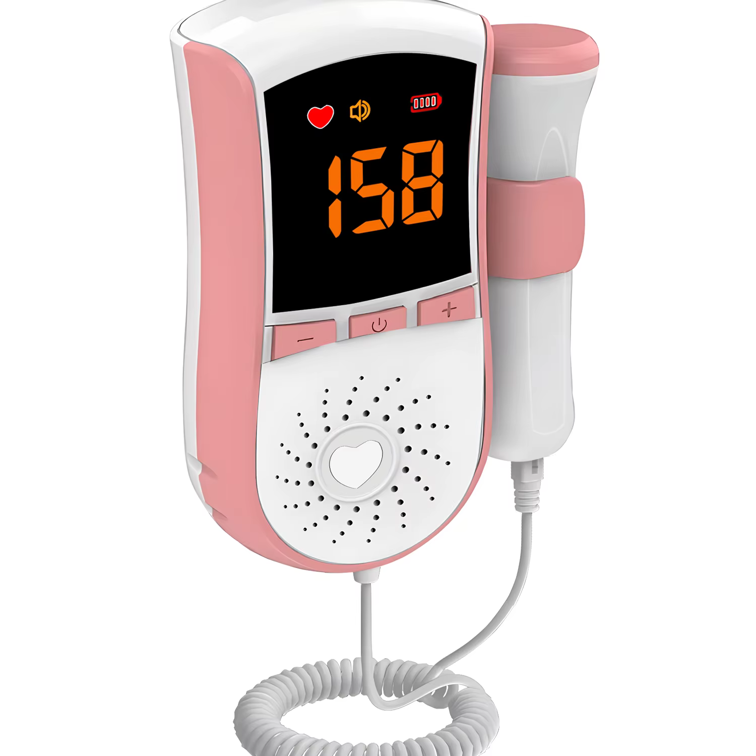 Doppler de rythme cardiaque fœtal 3.0MHz, détecteur de fréquence cardiaque du bébé par ultrasons, st