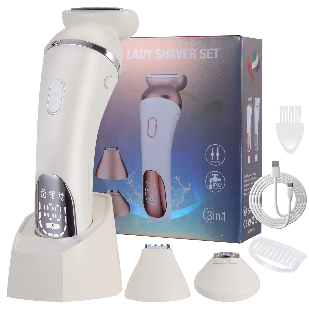 Épilateur électrique pour femmes Keda, rouleau lavable, utilisation domestique, avec clip privé et l