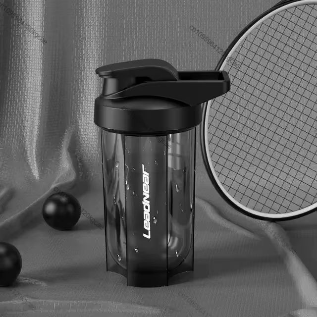 Shaker à protéines Portable, bouteille de Fitness de 500ml avec boule à fouet en fil pour les amateu