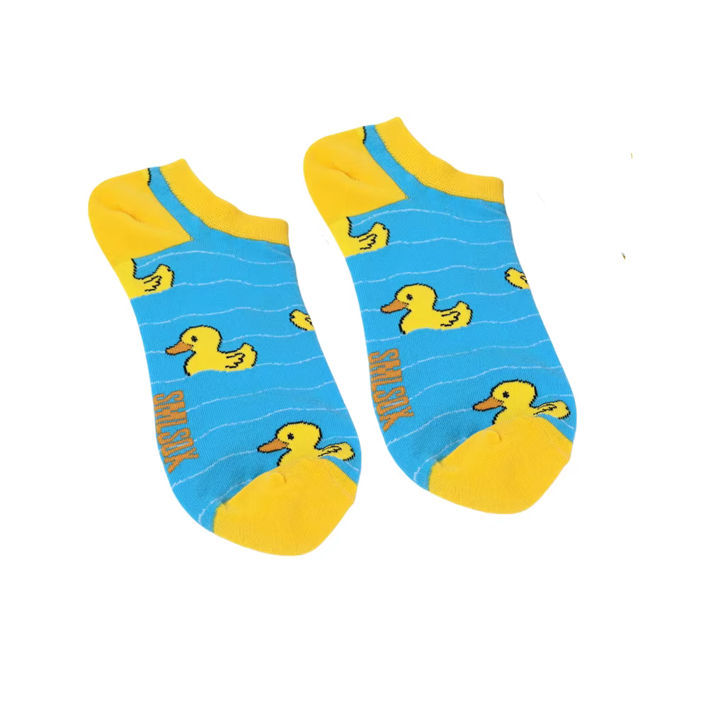 1 paire de chaussettes de cheville au Design de canard mignon de dessin animé pour femmes, Style lud