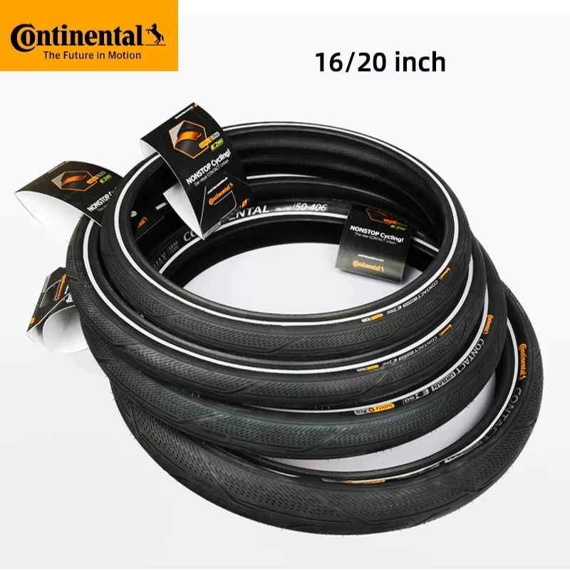 Continental Contact Urban 16 pouces / 20 pouces 3/180Tpi Pneu en fil d'acier anti-crevaison pour vél