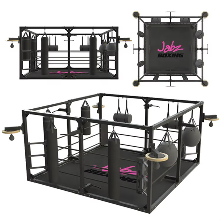 Équipement d'entraînement de boxe professionnel, Mini anneau de boxe pour sol de compétition, 4x4